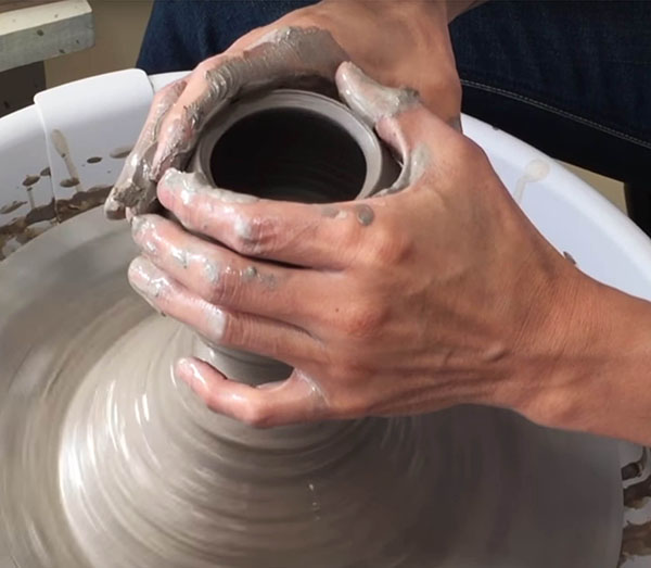 Herstellung von Vase