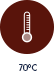 Temperature - 70 degrees Celsius