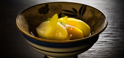 Typically Japanese: pickled radish - Typical Japanese: pickled radish たくあん