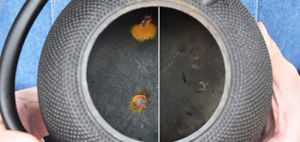Instructions: Removing red rust from a cast iron kettle - Instructions: Removing red rust from a cast iron kettle