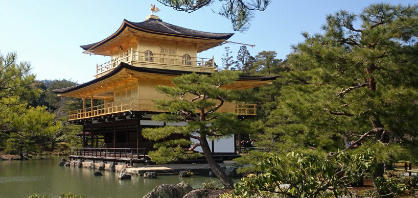 Kyoto Japanischer Tempel in der Natur