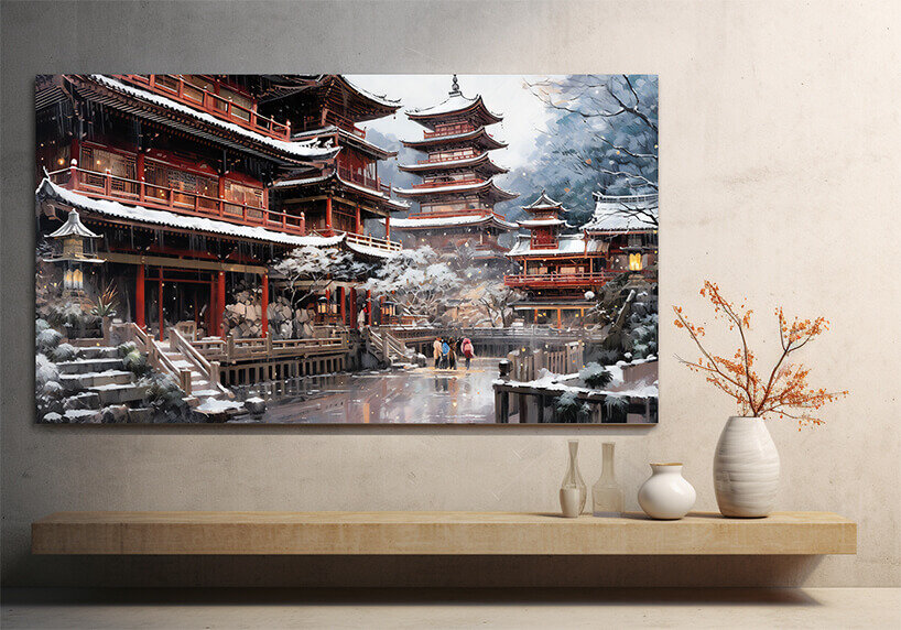 Wandbild Kyoto Gosho