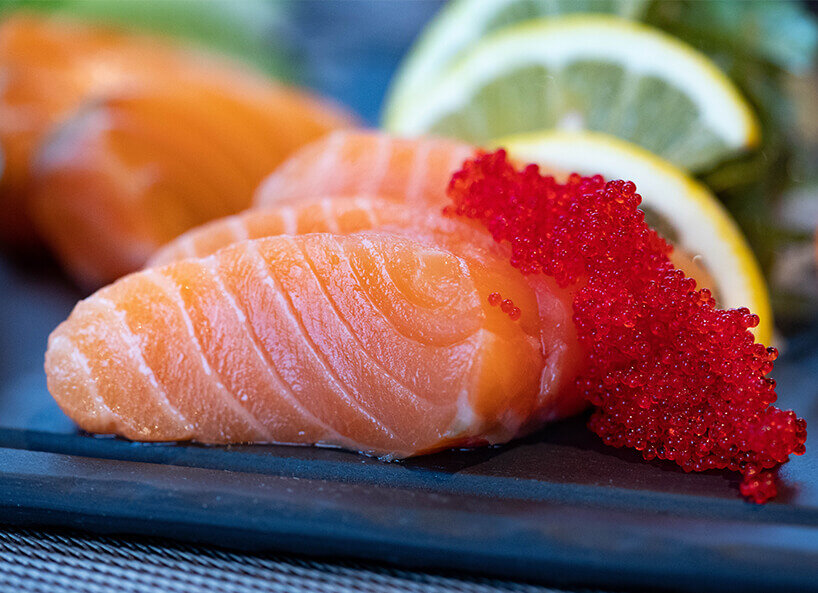 Sashimi Sushi mit Kaviar