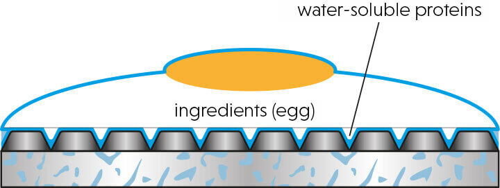 Graphic cast iron water-soluble proteins