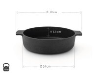Sukiyaki cast iron pan &Oslash; 14 cm