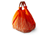 Baumwolltasche Furoshiki Tsuru, orange, 100 cm