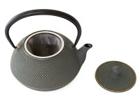Japanische Teekanne Gusseisen Arare, Bronze, 1,2 l