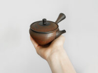 Japanische Teekanne Sujime Hira, 150 ml, Keramiksieb