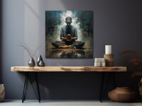 Wandbild Zazen #4, japanische Meditation, farbig, 1:1