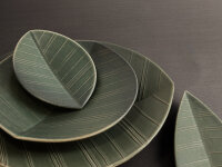 HAZARA Leaf Banryoku, Keramik-Schale, gr&uuml;n