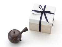 Japanische Teekanne Tokoname Mokake  mit Geschenkbox