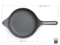 Gusseisen Bratpfanne NakedPan, 24 cm, OIGEN