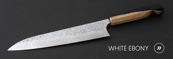 White Ebony knife series made from VG-10 stainless steel