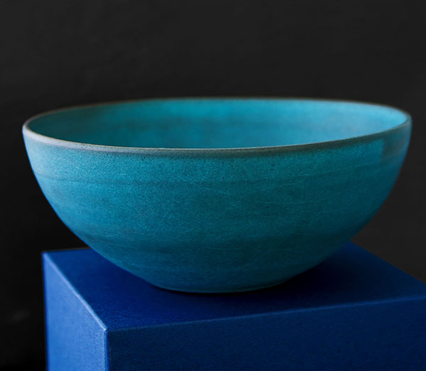 japanische keramik Schale blau